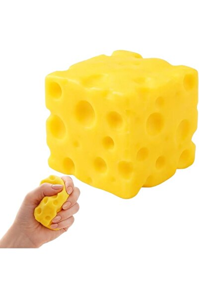 GENERAL Cheese Squishy, Cheese Fidget Toy for Stress Relief and Focus Enhance...