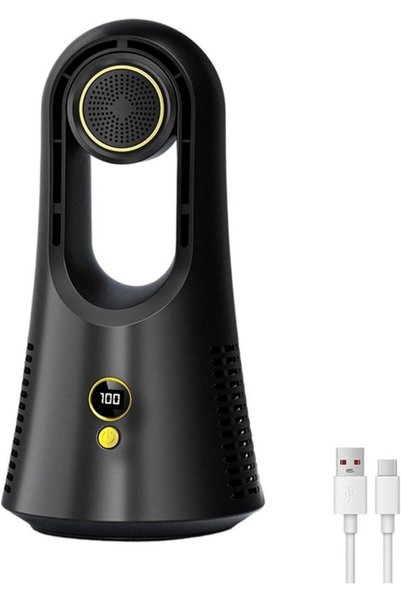 Morvena Picks Ventilator de masă fără lame cu tavă pentru aromoterapie, 6 vit...