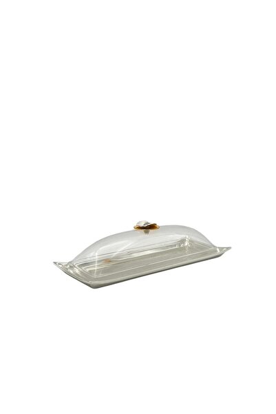 B&D Rectangle Serving Tray with Cover 13 Inches – Covered Food & Snack Servin...
