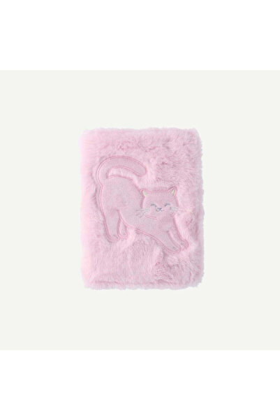 Flying Tiger Copenhagen Sevimli Kedi Desenli Peluş Pembe Defter
