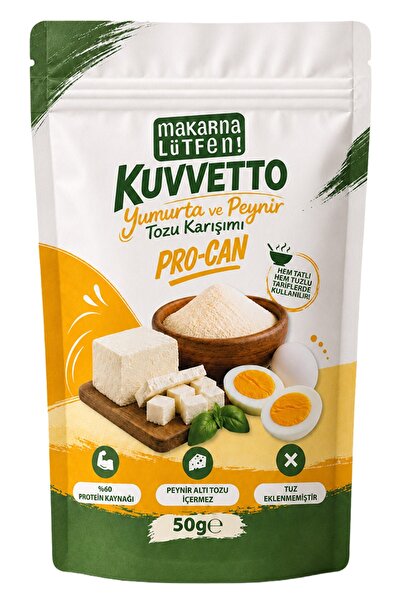 Makarna Lütfen Kuvvetto Procan Yumurta ve Peynir Tozu Karışımı (50 gram)