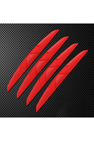 Choice Red Car Door Edge Anti-collision Protector Bar Stickers Silicone Car S...