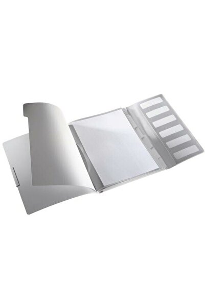 Leitz Style Folder, Plastic Pp, With 6 Dividers - Arctic White
