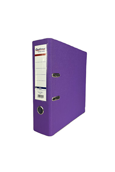 Optima Biblioraft A4, Plastifiat Pp/Paper, Margine Metalica, 75 Mm, Basic - V...
