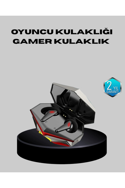 Eco Lounge Bluetooth 5.0 Kablosuz Kulaklık LED Işıklı Silikonlu Tasarımlı