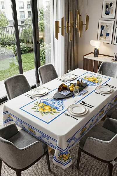 Çt Çeyizci Tekstil Tablecloth, Digital Printed Single Tablecloth, Patterned S...