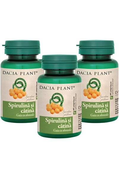 Dacia Plant Spirulina and Sea Buckthorn Set, "Finish with fatigue", remineral...