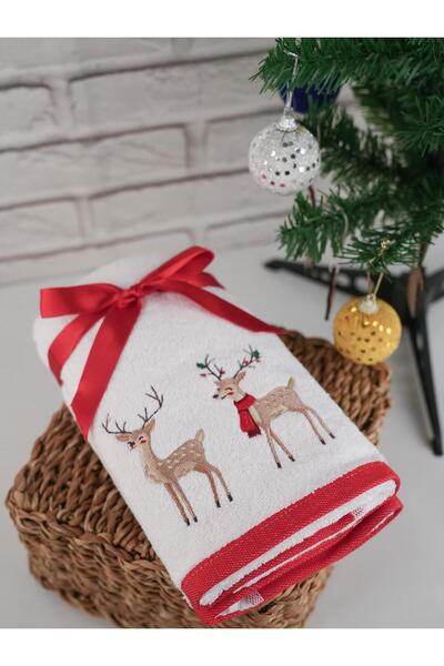 Baveno 100% Cotton Moden Special Embroidered 2-Piece Towel Set 41X71 cm
