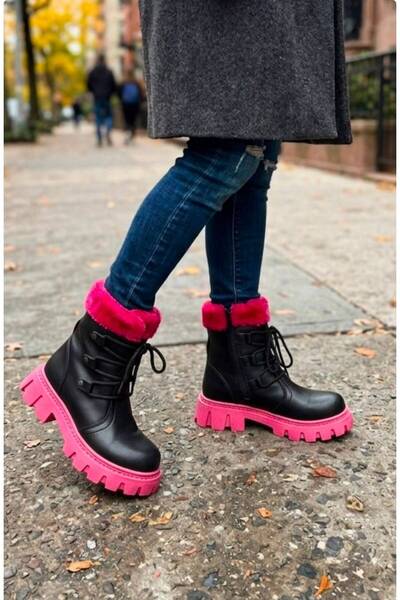 emela kids shoes Ortopedi Kız Çocuk Hafif Yumuşak Fermuarlı Yüksek Kaymaz Tab...