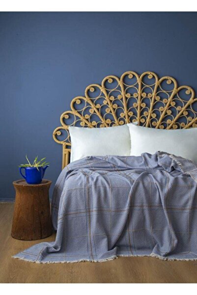 PAMUKLAR Apricitas Home Double Albert Blue Single Pique Without Sheets