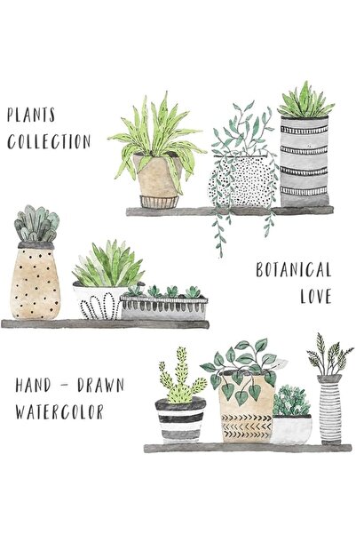 JOYZZZ Wall Decals, Peel and Stick Botanical Floral Wall Stickers, Reposition...