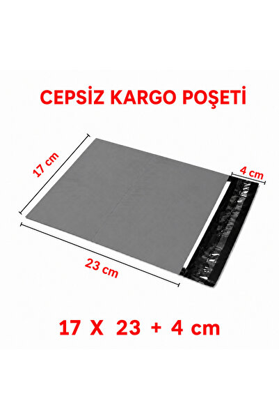 S&M AMBALAJ Cepsiz Kargo Poşeti 17 x 23 + 4 cm - 1000 Adet