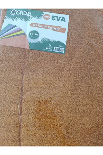 Gülcan tasarım. Simli yapışkanlı EVA 50*70. 10 renk.