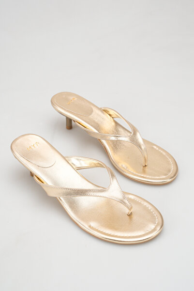 meyra'nın ayakkabıları Women's Detailed Heeled Sandals with Flip-Flop Detail,...