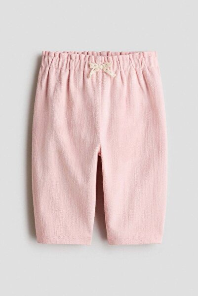 H&M Textured cotton trousers