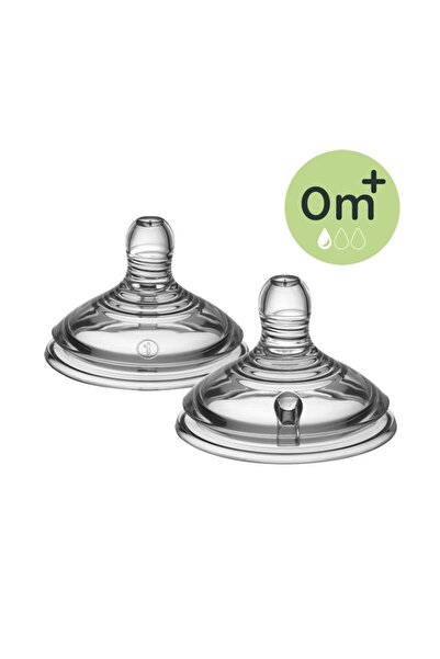 tommee tippee Θηλές Σιλικόνης Αργής Ροής 0μ+ Tommee Tippee-Κοντά στη Φύση 2τμχ