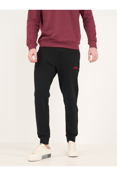 Lee Cooper - Pantaloni sport barbat cu logo si buzunare