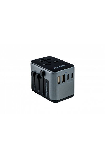 Verbatim Adaptor universal UTA-03, 6-in-1Priza cu USB-C PD si QC, 2 x USB-C, ...
