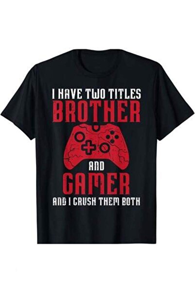 23ERVA 1pc Womens Video Gamer Brother Theme TshirtCotton 180gsm.Printed Tee.U...