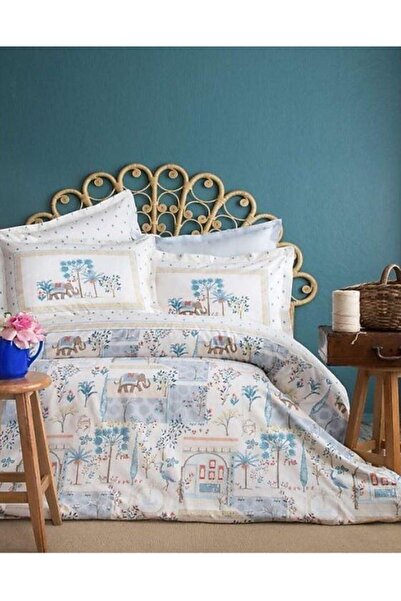 PAMUKLAR Apricitas Home Double Complete Set Dreamland Blue