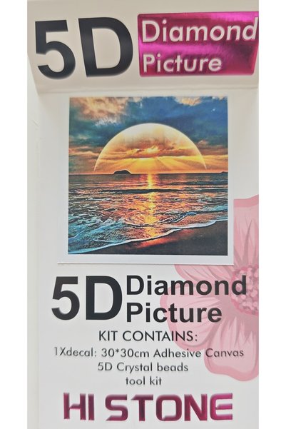 mentaş grup Diamond Painting Beaded Tapestry Mosaic Puzzle Crystal Stone Board 30X30 Kit Full Set