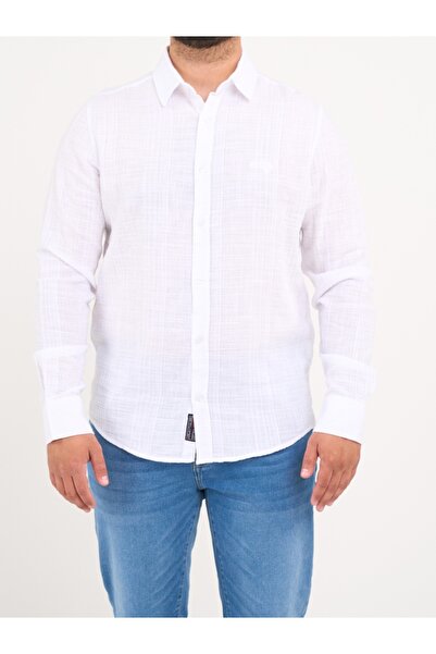 Lee Cooper - Camasa barbat cu maneca lunga de culoare uniforma