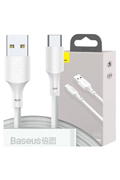 Baseus Cablu USB la USB-C 40W 5A 1.5M 2 bucăți Compatibil cu telefoane și tab...