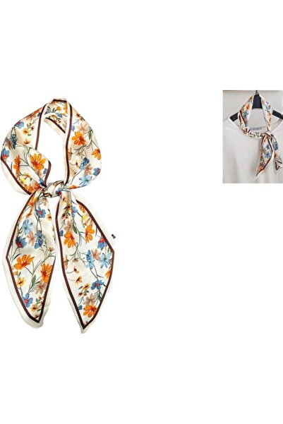 STARSTAR Luxury white silk square scarf women's summer style.