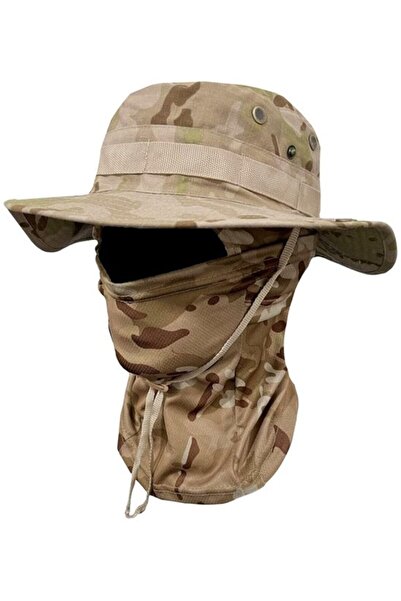 STARSTAR Men's camouflage wide-brim sun hat mesh beach/hunting style13.