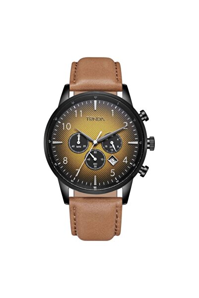 TRNDA Men's Stainless Steel Watch, Black Case | Trn-Ss43b