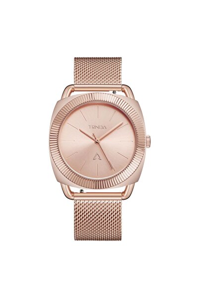 TRNDA Women's Rose Gold Stainless Steel Watch, Unique Dial | Trn-Rg35.8