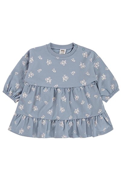 Civil Baby Floral Print Basic 6-18 Months Dress - Blue
