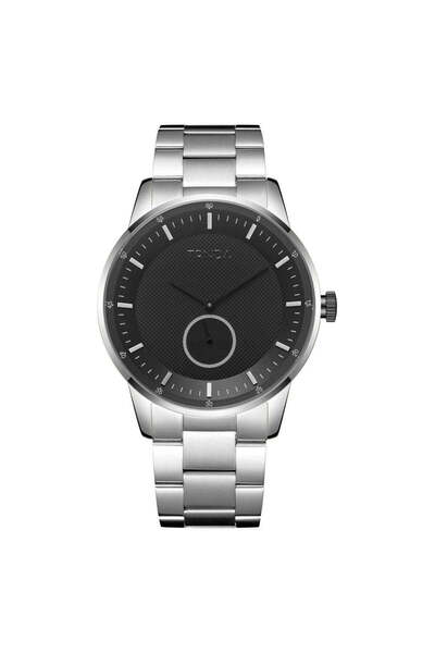 TRNDA Men's Stainless Steel Watch, Black Dial | Trnda-43ss