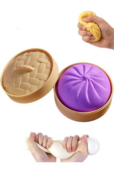 REZZOSS Premium Dumpling Squishy Fidget Toy – Soft Bao Bun Stress Relief Ball...