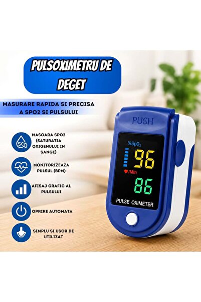 OEM Pulsoximetru digital de deget cu afișaj TFT color, CE