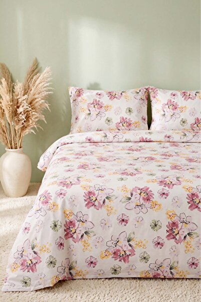 Rivaİstanbul Buket Ranforce Double Duvet Cover Set – 4 Pieces