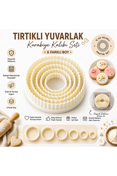 pratikpastacılık Volovan Set Boxed Tirtikli - Square/Heart/Star/Drop/Crescent