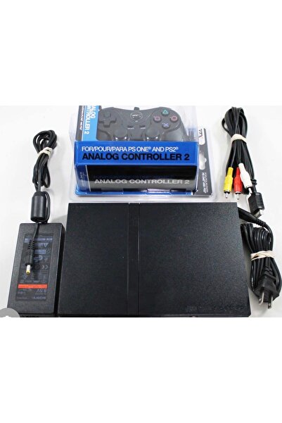 EA ps2 playstation 2 slim konsol + kol + mc boot + hdd + 95 adet oyun full versiyon