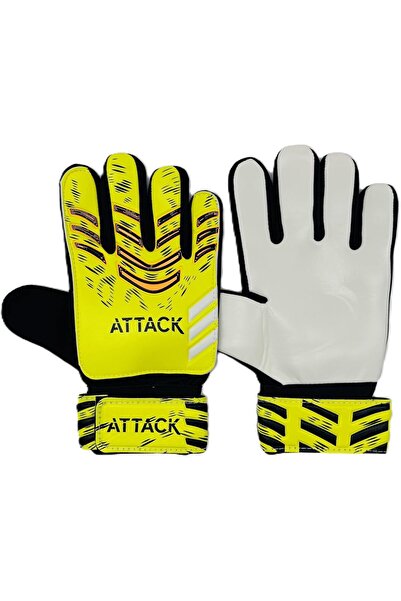 Generic Attack Football Goalkeeper Gloves, Neon Yellow and White, Professiona...