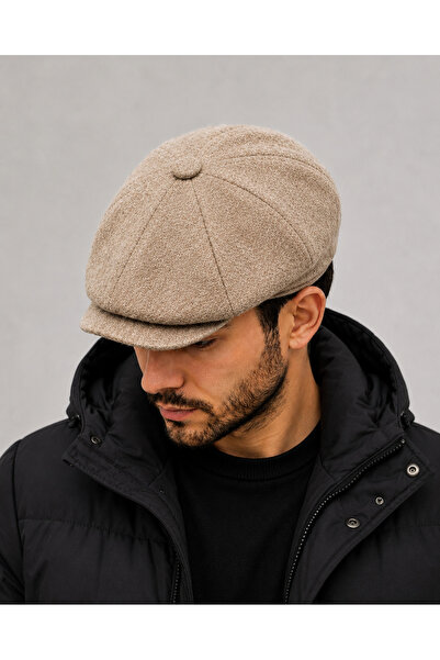 Generic Brand Wool Blend Cashmere Men's Beanie Hat