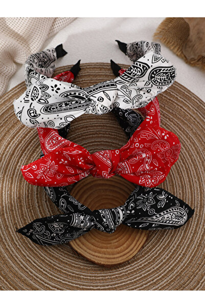 Take Two By Styli Pack of 3 - Girls Graphic Print Headbands