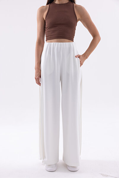 THE WESS Relaxed Soft Draped Wide-Leg Pants