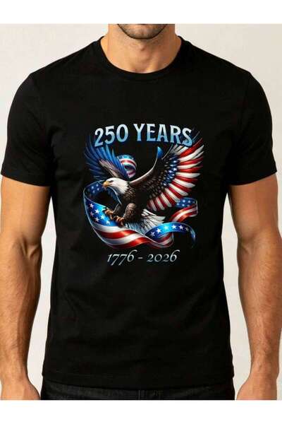 25W Men's Summer New Design American 250th Anniversary Eagle Flag Theme Print...