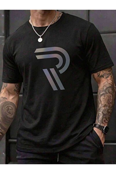 21JNRY Manfinity Dauomo Letter R Graphic Colorful Print Casual Men T-Shirt