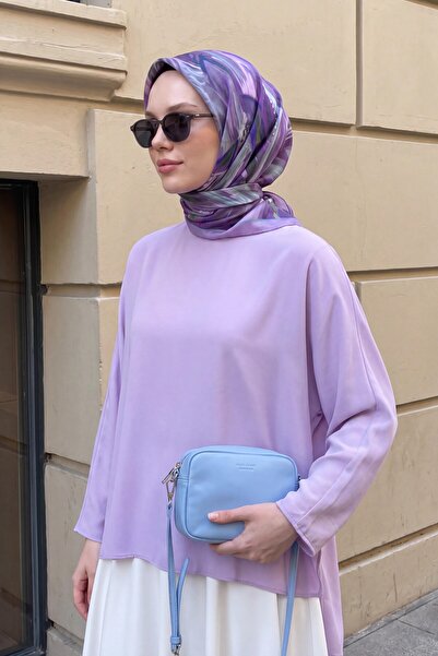 Silk Home Velora Eşarp Fırça Desen Eflatun
