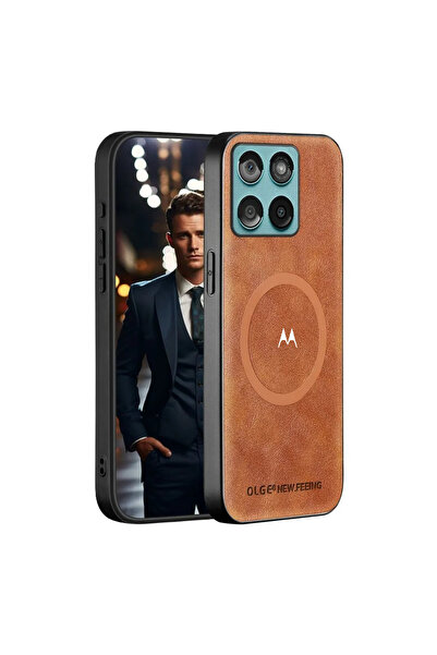 Choice97 Moto Signature Brown Luxury Premium Leather Case For Moto Signature ...
