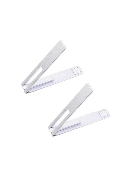 Choice4 2X Silver Magnetic Ultra Thin Foldable Mobile Phone Holder Bracket Me...