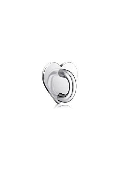 Choice8 1Pcs Silver B Adhesive Metal Heart Phone Charm Holder Mobile Phone Xy...