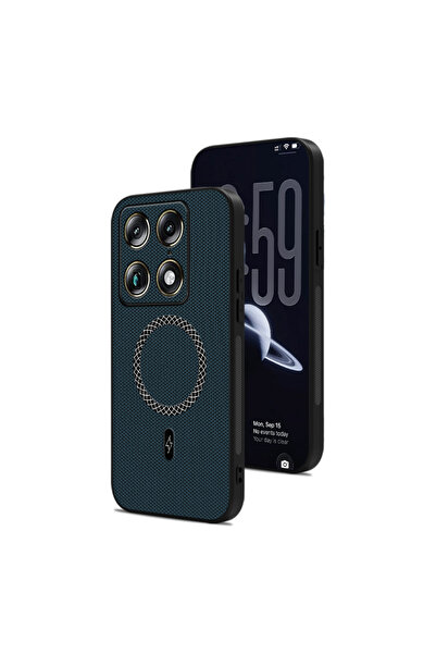 Choice12 Motorola Signature Blue Business Skin Feel Leather Magnetic Case for...