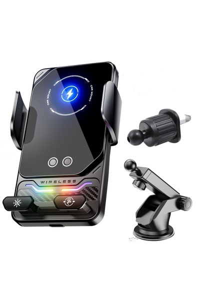 Choice VIKEFON Black With Sucker 15W Universal Car Phone Wireless Charger Hol...